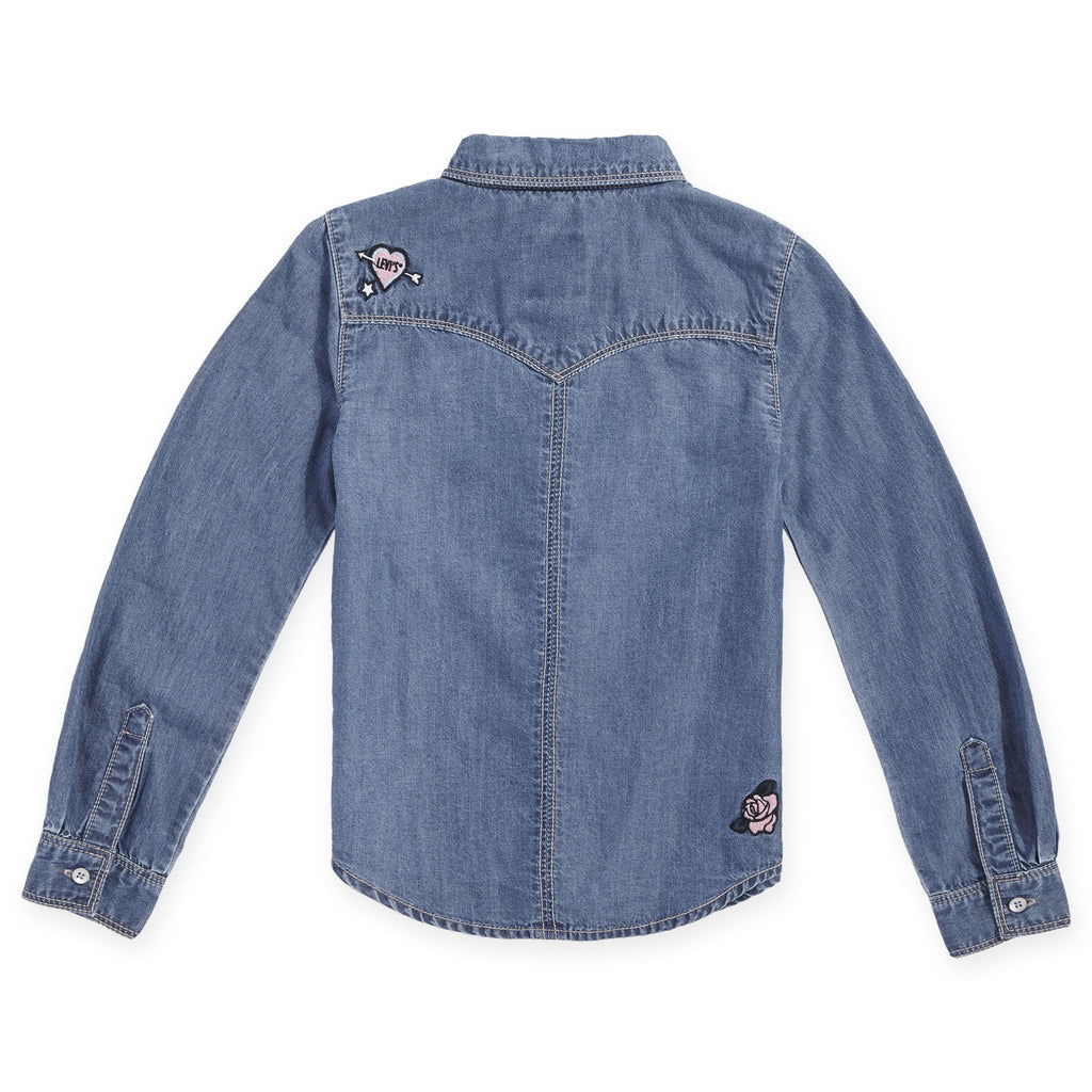 LEVI’S 女童經典牛仔恤衫 LEVI’S Girls’ Classic Denim Shirt